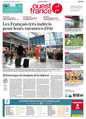 Cover of Ouest France (Sarthe)