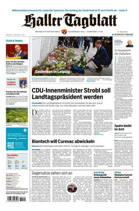 Cover of Haller Tagblatt
