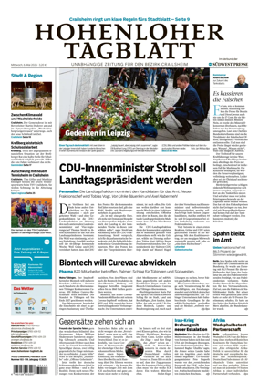 Cover of Hohenloher Tagblatt