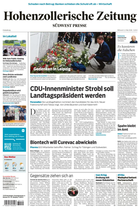 Cover of Hohenzollerische Zeitung