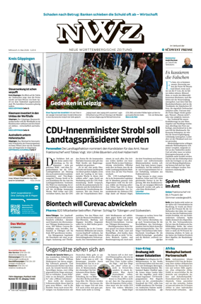 Cover of NWZ – Neue Wurttembergische Zeitung