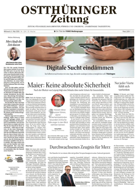 Cover of Ostthuringer Zeitung (Posneck)