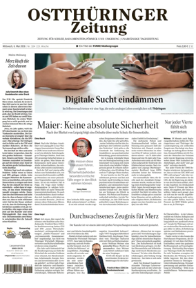 Cover of Ostthuringer Zeitung (Schleiz)
