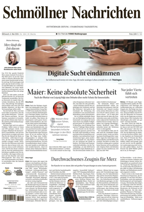 Cover of Ostthuringer Zeitung (Schmolln)