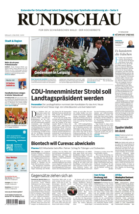 Cover of Rundschau fur den Schwabischen Wald – Der Kocherbote