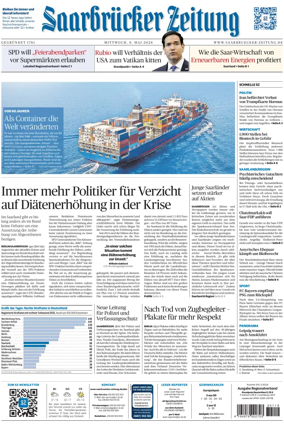 Cover of Saarbruecker Zeitung