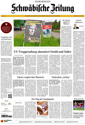 Cover of Schwabische Zeitung (Sigmaringen)