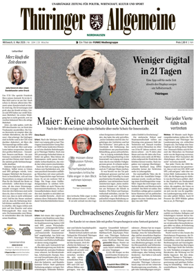 Cover of Thuringer Allgemeine (Nordhausen)