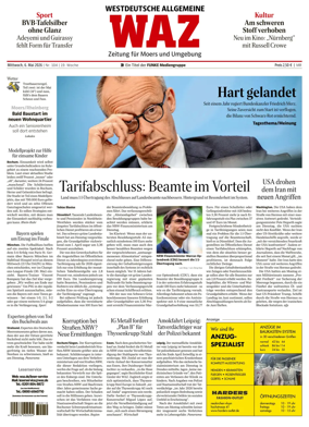 Cover of Westdeutsche Allgemeine Zeitung (Moers)