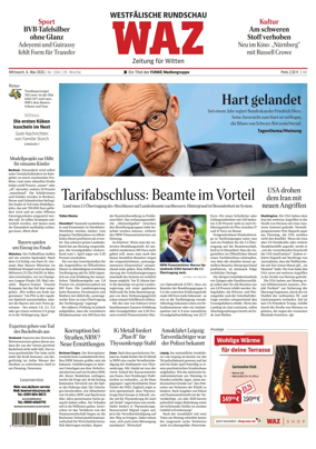 Cover of Westdeutsche Allgemeine Zeitung (Witten)