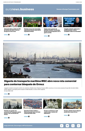 Cover of Euronews Business (Portuguese)