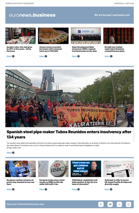 Cover of Euronews Business