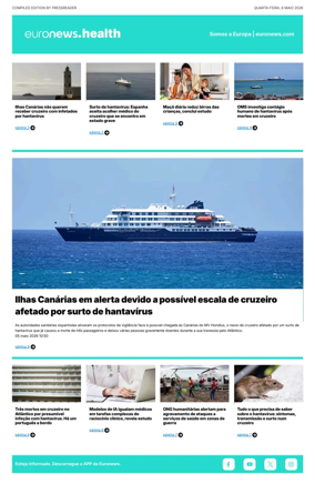 Cover of Euronews Health (Portuguese)