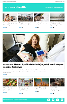 Cover of Euronews Health (Turkish) Compiled Edition