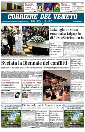 Cover of Corriere del Veneto (Treviso e Belluno)