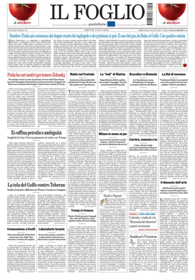 Cover of Il Foglio Quotidiano