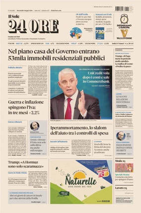 Cover of Il Sole 24 Ore