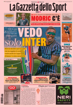 Cover of La Gazzetta dello Sport