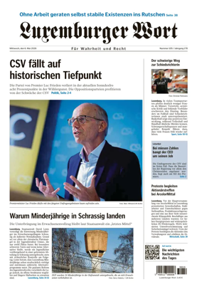 Cover of Luxemburger Wort