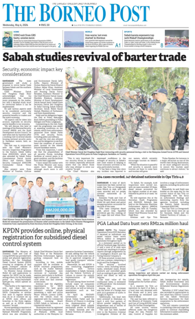 Cover of The Borneo Post (Sabah)