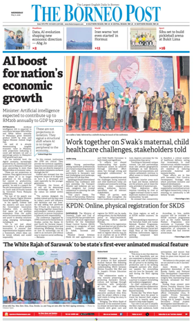 Cover of The Borneo Post (Sarawak)