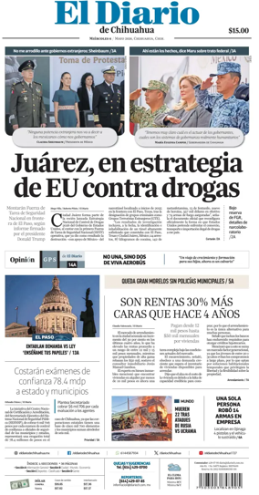Cover of El Diario de Chihuahua