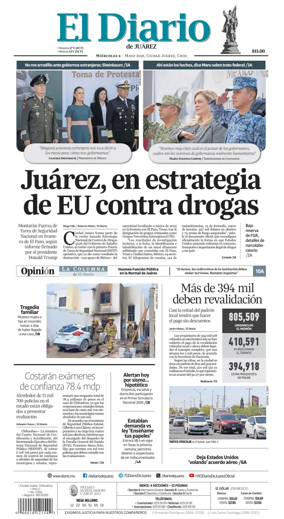 Cover of El Diario de Juarez