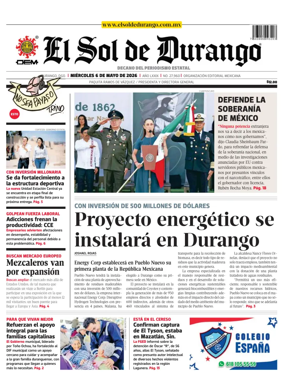 Cover of El Sol de Durango
