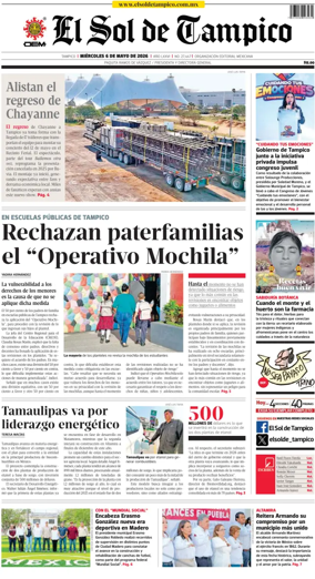 Cover of El Sol de Tampico