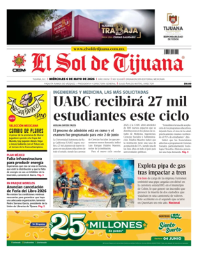 Cover of El Sol de Tijuana