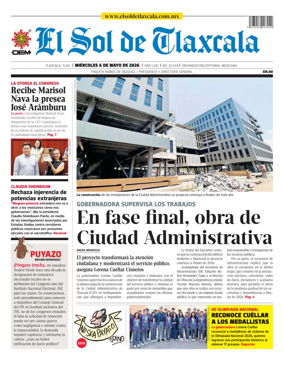 Cover of El Sol de Tlaxcala