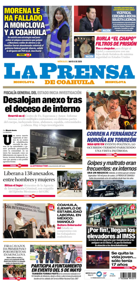 Cover of La Prensa de Coahuila