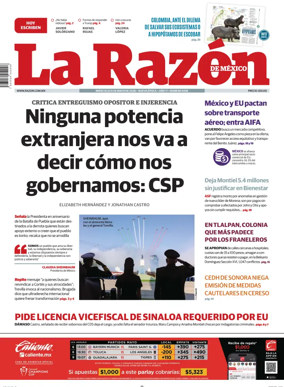 Cover of La Razon de Mexico