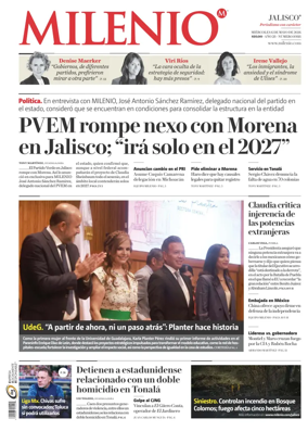 Cover of Milenio Jalisco