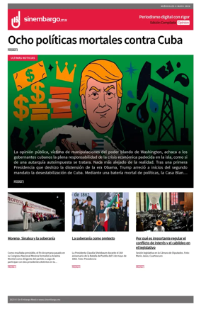 Cover of Sin Embargo Opinion