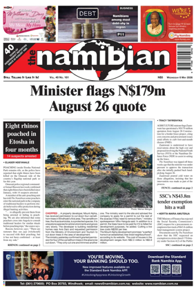 Cover of The Namibian