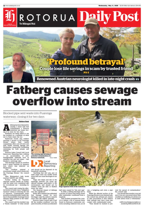 Cover of Rotorua Daily Post
