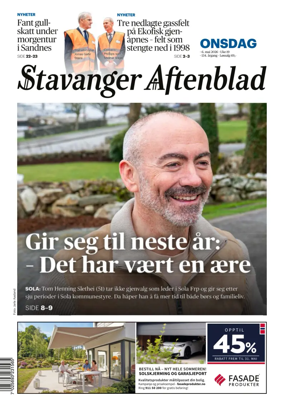 Cover of Stavanger Aftenblad