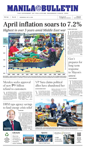 Cover of Manila Bulletin