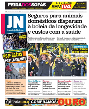 Cover of Jornal de Noticias