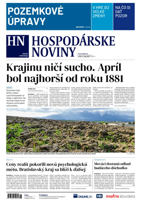 Cover of Hospodarske noviny