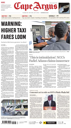 Cover of Cape Argus (PM Edition)