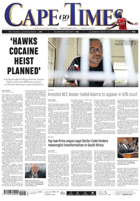 Cover of Cape Times