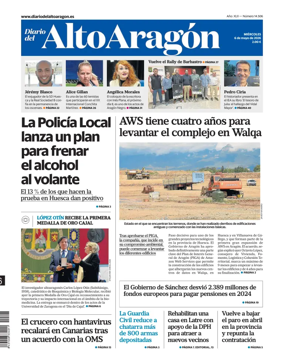 Cover of Diario del Alto Aragon