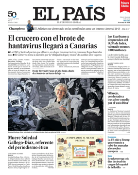Cover of EL PAIS primera edicion