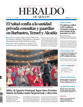 Cover of Heraldo de Aragon