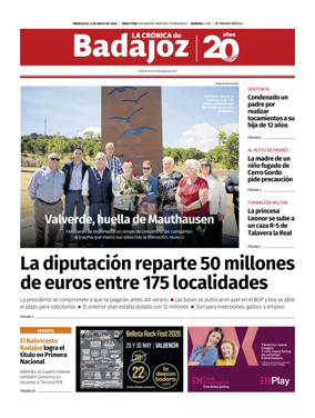 Cover of La Cronica de Badajoz BE