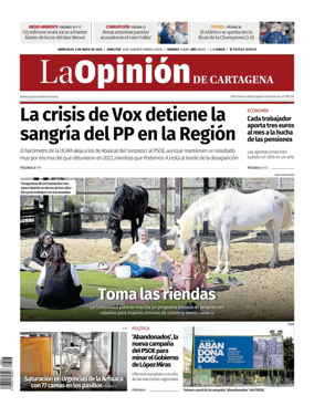 Cover of La Opinion de Murcia (Cartagena)