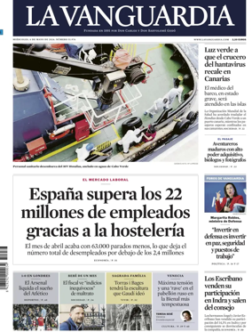 Cover of La Vanguardia (1st Edition)