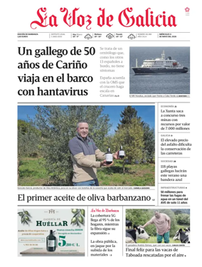 Cover of La Voz de Galicia (Barbanza)